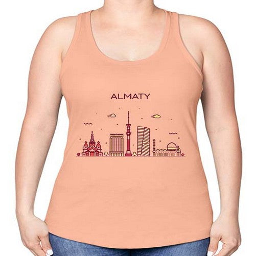 Almaty 308# - cities -Racerback Tank