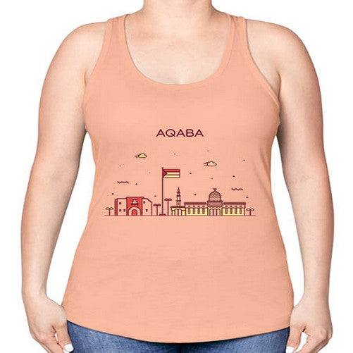 Aqaba 339# - cities -Racerback Tank
