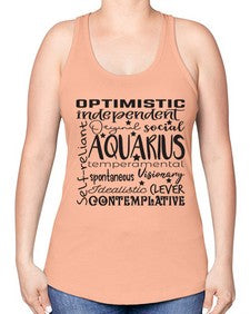 Aquarius 563# - aquarius -Racerback Tank