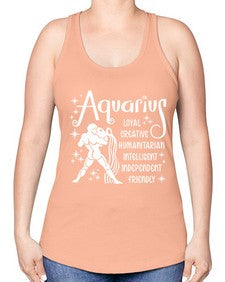 Aquarius 68# - aquarius -Racerback Tank