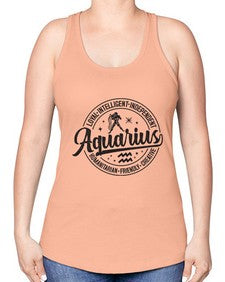 Aquarius 71# - aquarius -Racerback Tank
