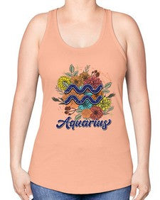 Aquarius 7# - aquarius -Racerback Tank