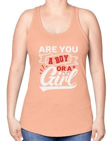Are you a boy or a girl 2# - video games -Racerback Tank