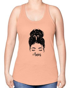 Aries woman - aries -Racerback Tank