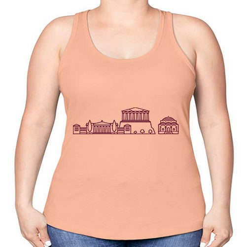 Athens 367# - cities -Racerback Tank