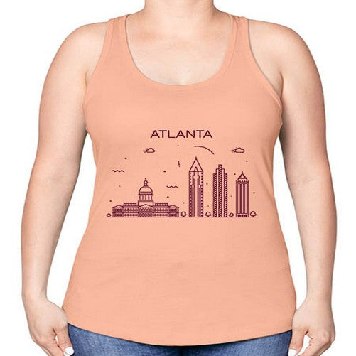 Atlanta 372# - cities -Racerback Tank