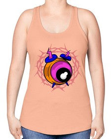 Bastard alarm 10# - cartoon general -Racerback Tank