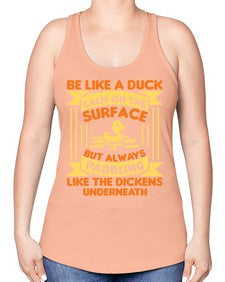 Be like a duck Style 17# - ducks -Racerback Tank