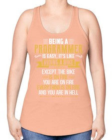 Being a Programmer 3# - computer -Racerback Tank