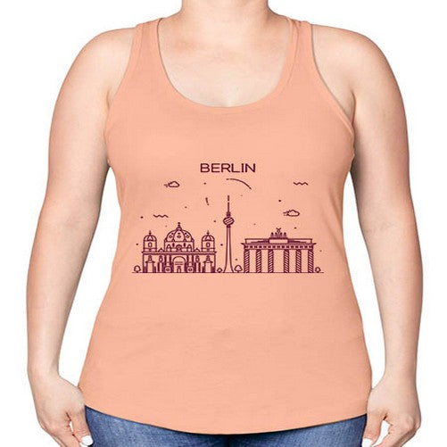 Berlin 444# - cities -Racerback Tank