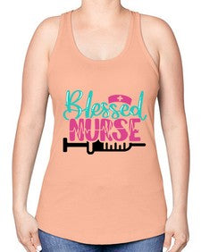 Blessed Nurse Style Style 628# - nurse -Racerback Tank