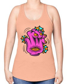 Bored high five 23# - cartoon general -Racerback Tank