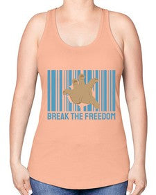 Break the Freedom 25# - internet -Racerback Tank