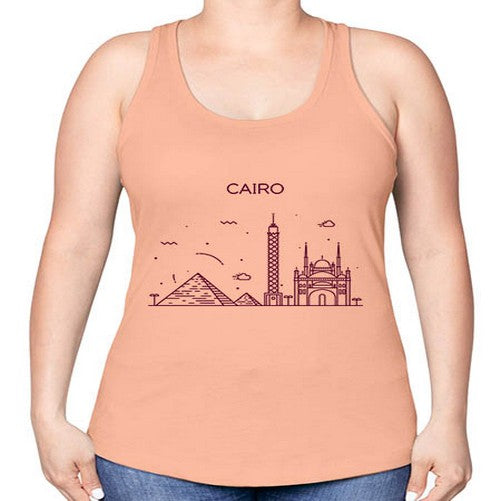 Cairo 526# - cities -Racerback Tank