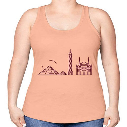 Cairo 527# - cities -Racerback Tank