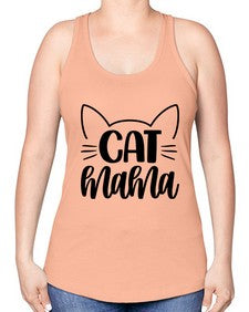 Cat Mama Style 84# - cats -Racerback Tank