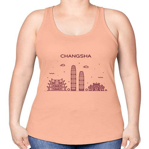 Changsha 553# - cities -Racerback Tank