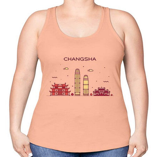 Changsha 555# - cities -Racerback Tank