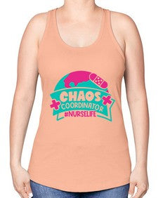 Chaos Coordinator Nurselife Style Style 654# - nurse -Racerback Tank