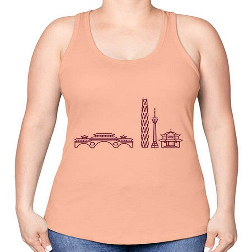 Chengdu 562# - cities -Racerback Tank