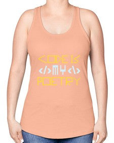 Code is my poetry 21# - computer -Racerback Tank