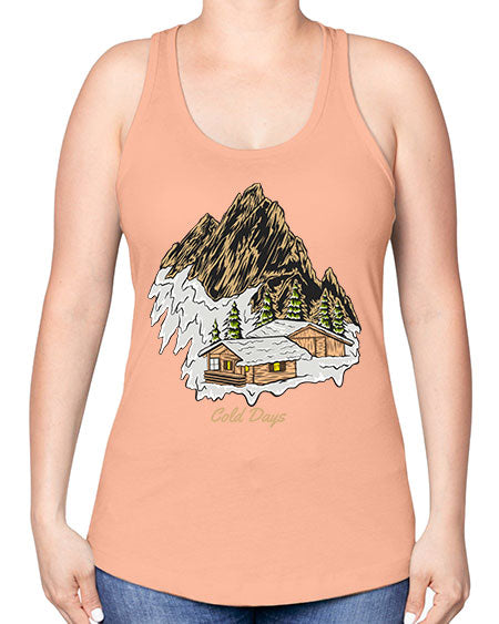 Cold Days 26# - nature -Racerback Tank