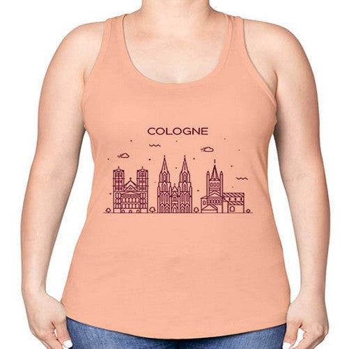 Cologne 593# - cities -Racerback Tank