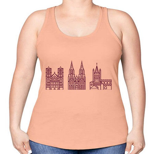Cologne 594# - cities -Racerback Tank