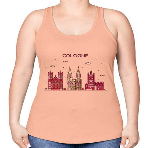 Cologne 595# - cities -Racerback Tank