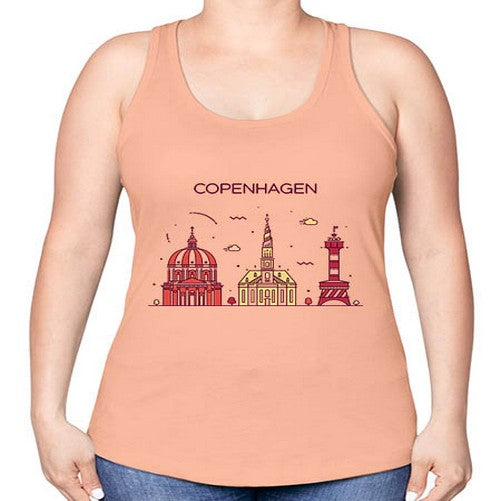Copenhagen 625# - cities -Racerback Tank