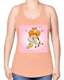 Cupid 80# - cartoon general -Racerback Tank