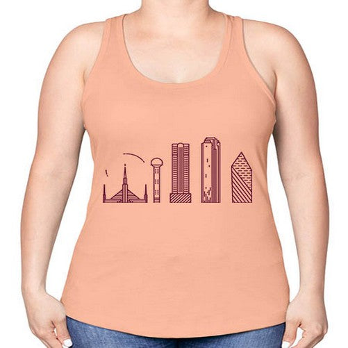 Dallas 644# - cities -Racerback Tank