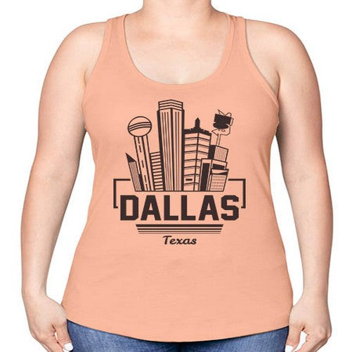 Dallas 645# - cities -Racerback Tank