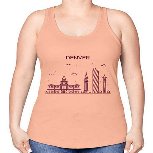 Denver 659# - cities -Racerback Tank