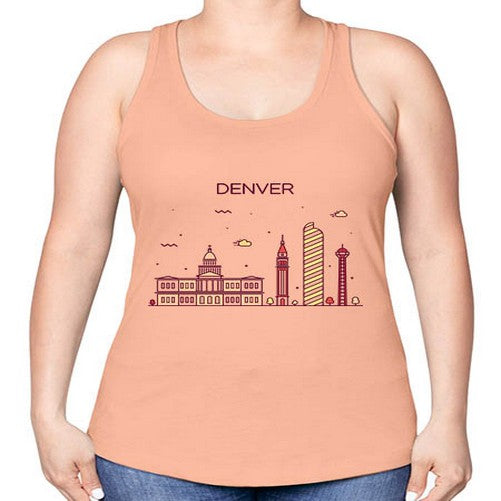 Denver 661# - cities -Racerback Tank