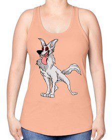dog 109# - dogs -Racerback Tank