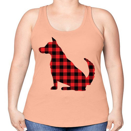 Dog Style 105# - dogs -Racerback Tank