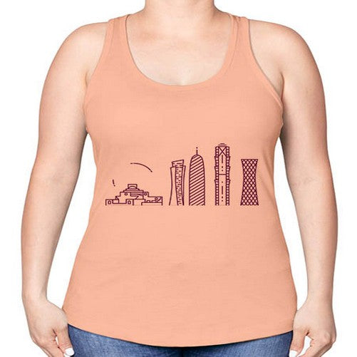 Doha 672# - cities -Racerback Tank