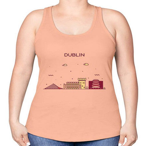 Dublin 694# - cities -Racerback Tank