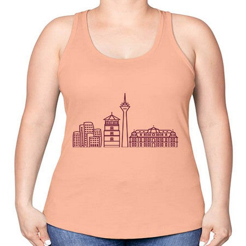 Dusseldorf 697# - cities -Racerback Tank