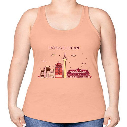 Dusseldorf 698# - cities -Racerback Tank