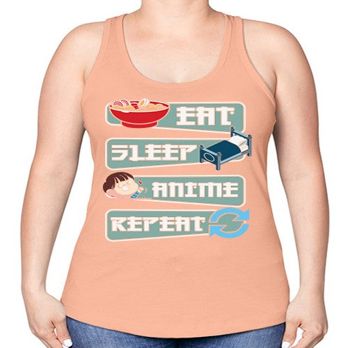 Eat Sleep Anime Repeat Anime Manga 227# - anime -Racerback Tank