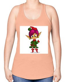 Elf 118# - cartoon general -Racerback Tank