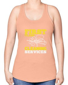 First class cleaning service Style 159# - cleaner -Racerback Tank