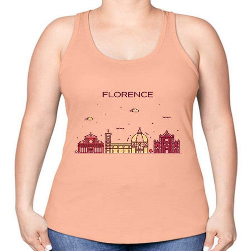 Florence 726# - cities -Racerback Tank