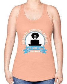 Forensic computer analyst 46# - computer -Racerback Tank
