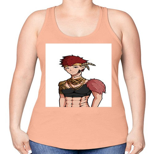 Forest tribal boy 67# - anime -Racerback Tank