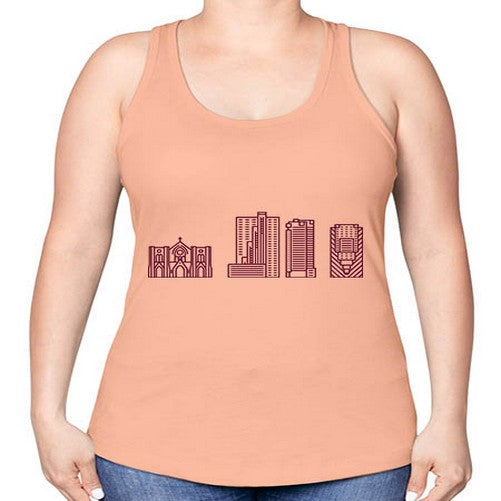 FortWorth 739# - cities -Racerback Tank