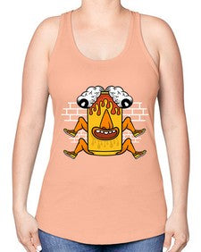 Fuck the weekend 128# - cartoon general -Racerback Tank