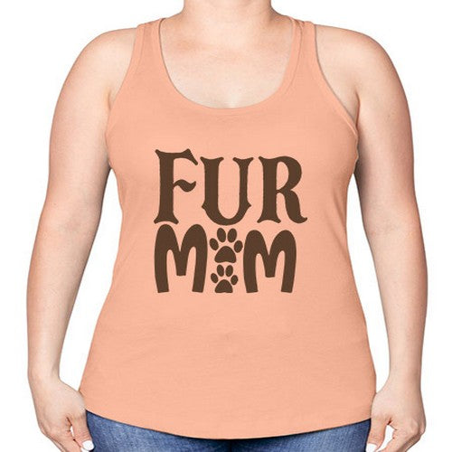 Fur Mom Style 88# - dogs -Racerback Tank